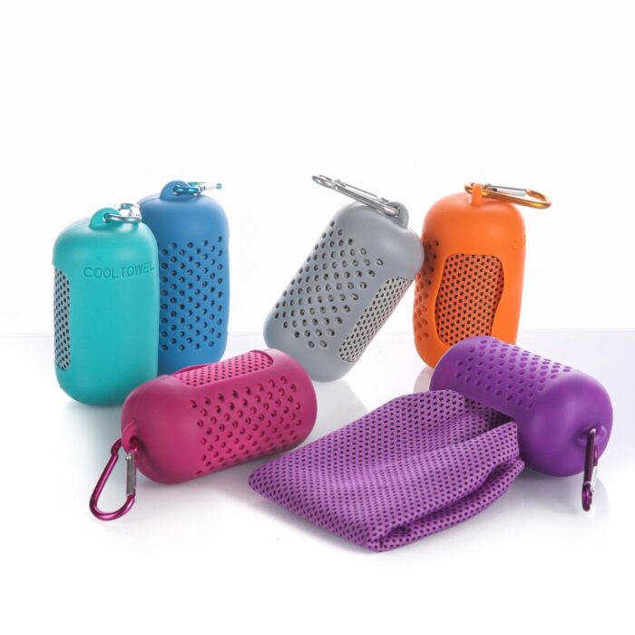 Cooltowel雙色Poly纖維冰巾(圓膠蛋連扣)