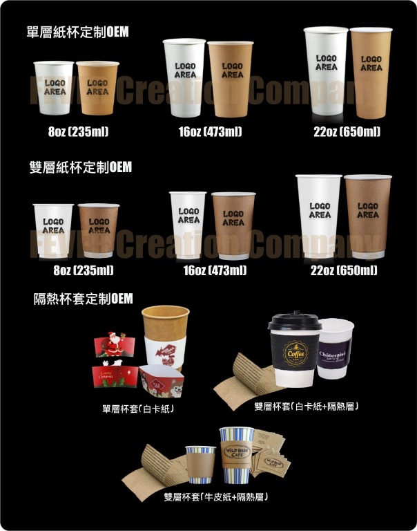 訂制熱飲外賣紙杯